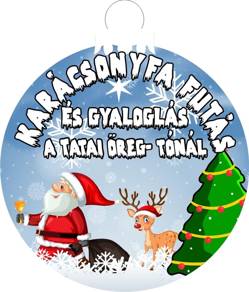 Karácsonyfa Futás és Gyaloglás a Tatai Öreg- tónál (2021-12-19)