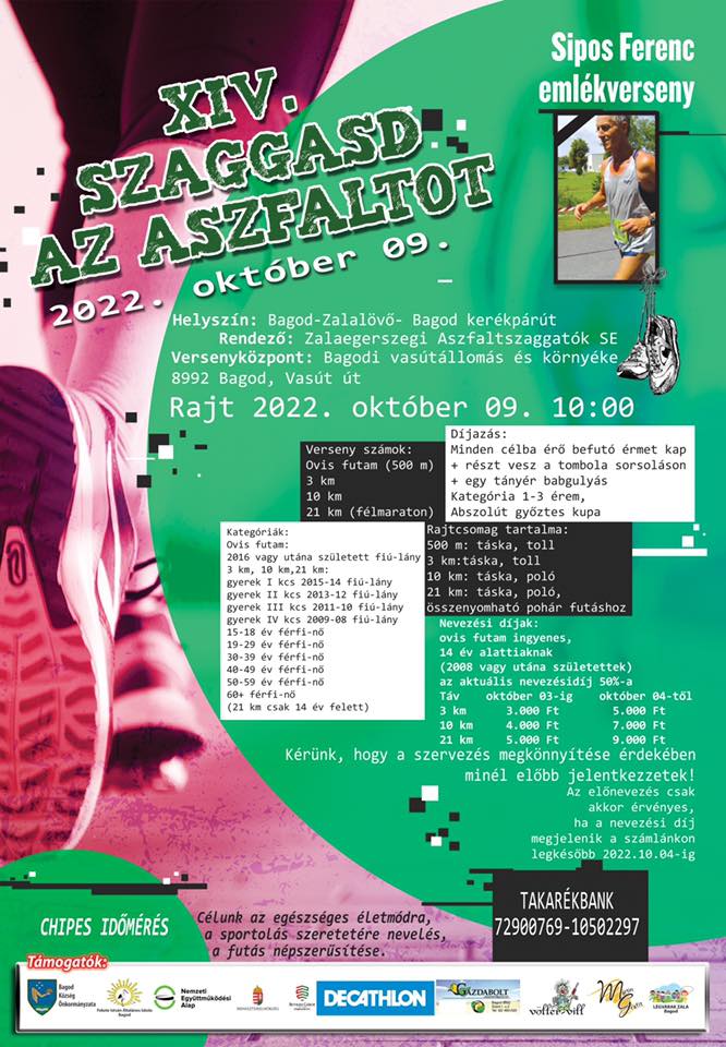 XIV. Szaggasd az aszfaltot! Sipos Ferenc emlékverseny (2022-10-09)