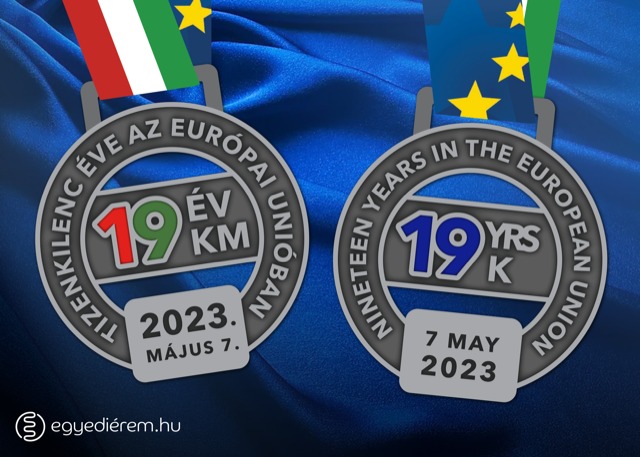 „19 év – 19 km” – EU-s futás Budapesten, az Európa-napon (2023-05-07)